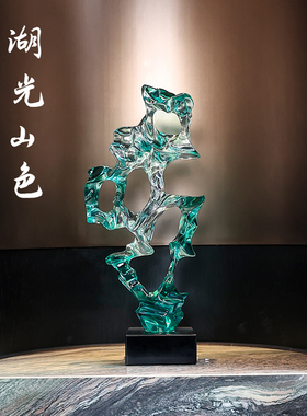 轻奢高档摆件办公室装r饰品茶室玄关客厅电视柜酒柜乔迁新居礼品