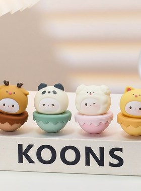 可爱软萌小鹿不倒翁女生工位办公桌好物家居摆件T生日礼物桌面装