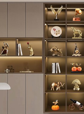 现代轻奢高档客厅电视柜装饰摆件软装高级感高端W摆设现代简约