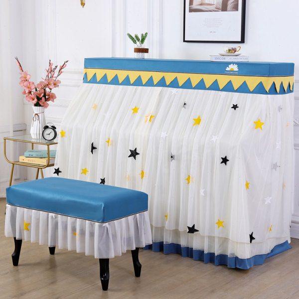 高级钢琴防尘罩盖布全罩开机不取钢琴凳套罩琴罩轻奢北欧风琴盖巾,淘宝优惠券,粉丝福利购,淘宝优惠卷