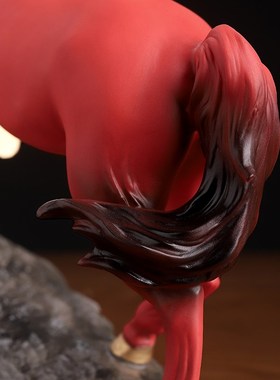 《以梦为马》中国红色陶瓷马招财摆件马到成O功 办公室陶瓷工艺品