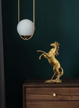 马到成功办公桌摆件家居装饰品现代简约创意客厅电视柜酒柜艺术品