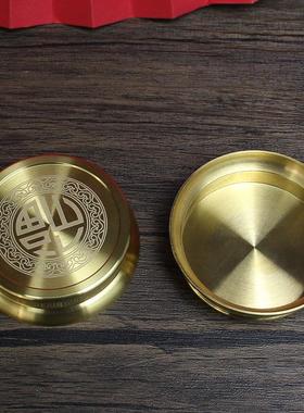 黄铜小号底座香炉底座杯垫防滑金属工艺品家具小摆件创意送礼佳品