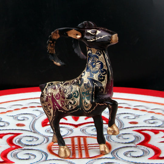 Pakistani copper handicrafts animal copper sheep z ornaments Chinese style imitation bronze zodiac sheep ornaments copper hill