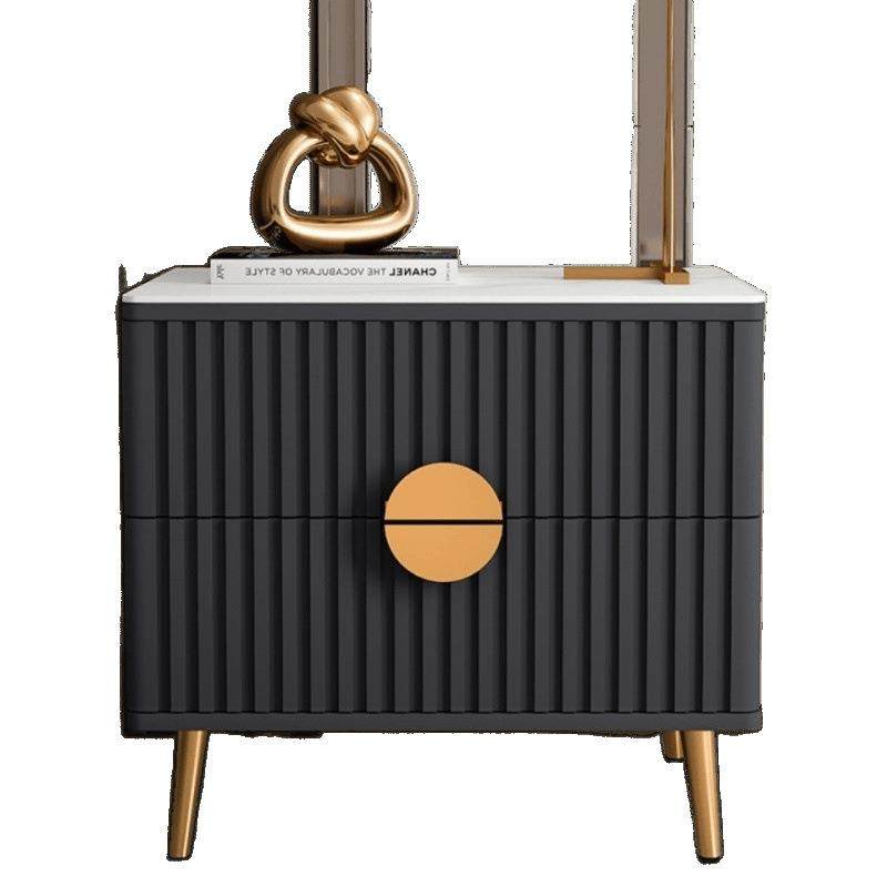 现代简约轻奢岩板床头柜卧室简易储物柜极简床边柜床头柜2023新款,淘宝优惠券,粉丝福利购,淘宝优惠卷