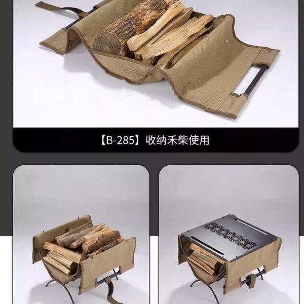 柯曼野营多用柴火包B-285户外焚火禾柴桌铁艺架置物箱手提收纳包,淘宝优惠券,粉丝福利购,淘宝优惠卷
