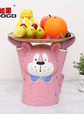 玄美卡通动物关钥式匙收纳摆件创意家装饰品客厅酒柜桌面置YR9A4K