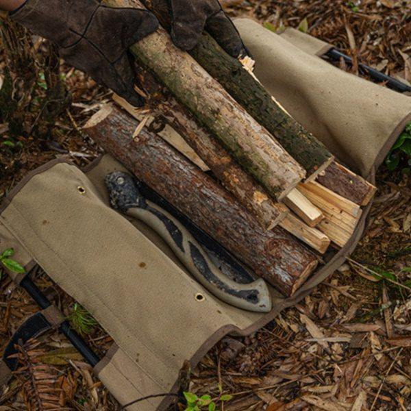 柯曼野营多用柴火包B-285户外焚火禾柴桌铁艺架置物箱手提收纳包,淘宝优惠券,粉丝福利购,淘宝优惠卷