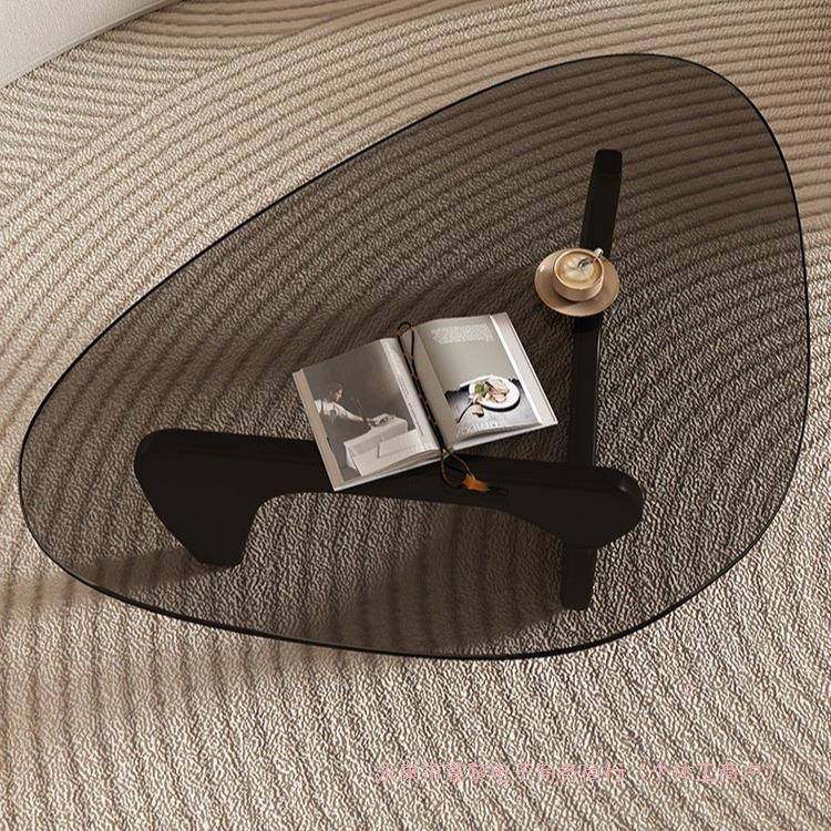 钢化玻璃茶几小户型客厅家用实木创意网红茶几现代简约轻奢极简桌,淘宝优惠券,粉丝福利购,淘宝优惠卷