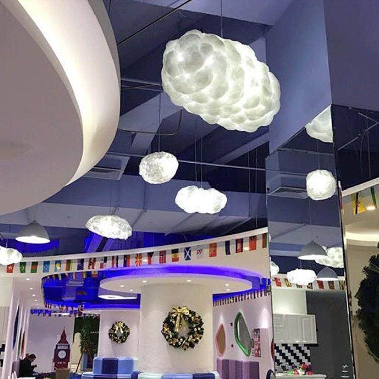 创意云朵蚕丝吊灯棉花白云灯商场餐厅吊灯网红云彩灯酒店工程灯具,淘宝优惠券,粉丝福利购,淘宝优惠卷