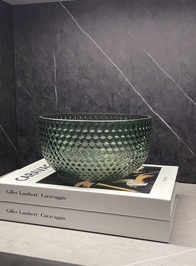 简约现代样板间家居软装饰品书柜彷真花创意玻璃桌面U摆件ZH3497