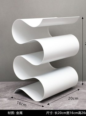 金属S形红酒架样板间售楼处酒z柜书房客厅餐厅桌面装饰品摆件酒架