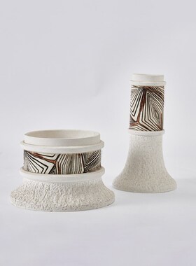 北欧简约现代轻奢艺术烛台摆件家居样板间样品屋展示中心客V厅玄