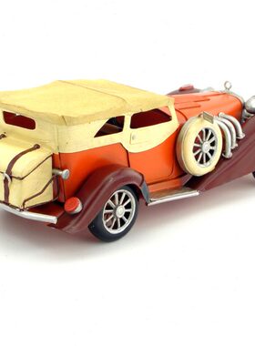 铁艺复古模型1934年杜森伯格老爷车摆件创意手工工艺品客厅装饰品