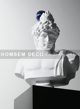 简约现代软装饰品艺术抽象半身人物雕塑酒L店售楼处样板房客厅摆