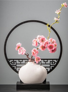 新中式禅意茶桌角几软装饰品x复古摆件创意卧室内玄关电视酒柜摆