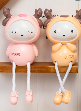 客厅电视酒e柜家居墙上置物架装饰品小摆件吊脚娃娃工艺品摆设创