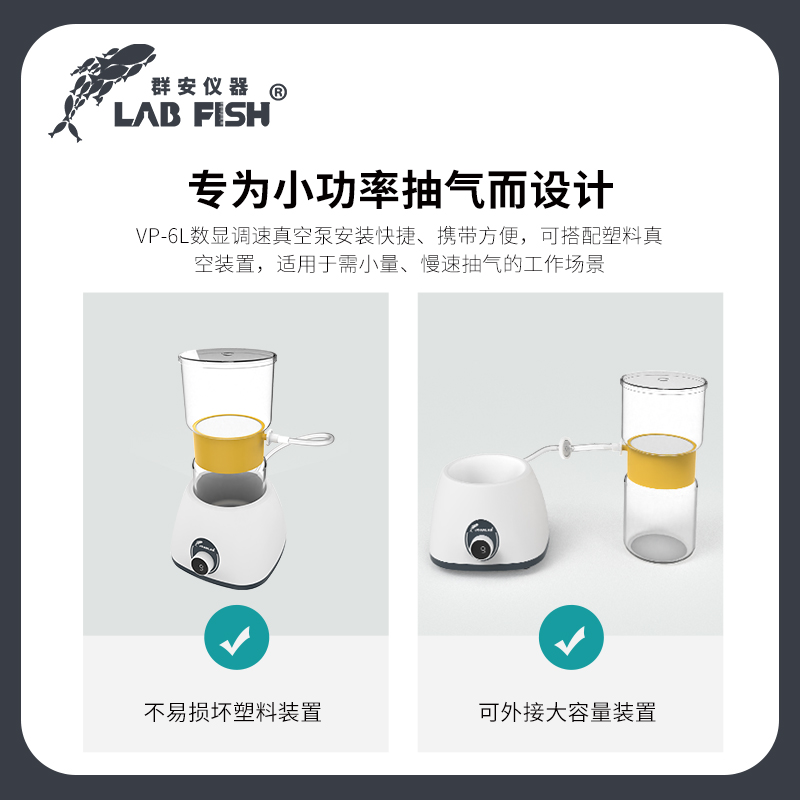 实验室真空泵小型真空抽滤泵微型负压抽真空泵Q无油隔膜真空泵可 - 图0