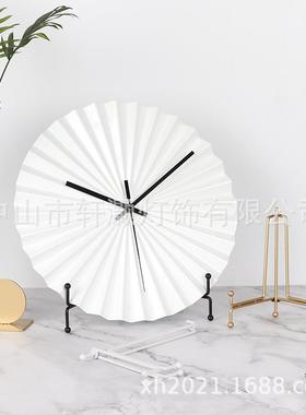 简约装饰圆盘瓷盘子支架展示架钟表托架盘架相框证书架托铁艺架子