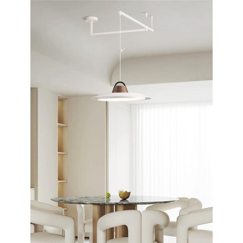 渔夫帽吊灯中古风创意吧台饭厅设计师2024新款高级简约餐厅吊灯 - 图3