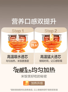 美的花瓣四升IH电饭煲钛电压力锅