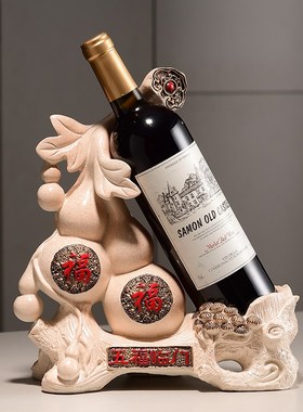 创意骏马红酒架摆件轻奢高档客y厅酒柜内葡萄酒架托斜放装饰品家