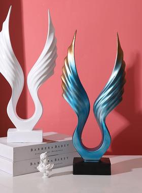 北欧大鹏展翅摆件家居客厅酒柜电视柜办公室桌面装饰品摆设工艺品