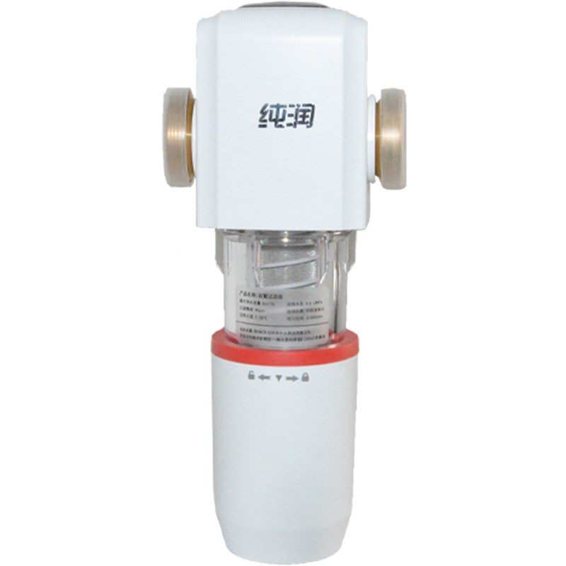 前置过滤器家用管道过滤自动旋刮冲洗全屋自来水过滤器带压力表 - 图3