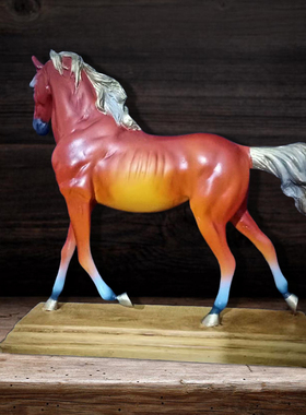 一日千里创意马摆件简约家居摆设装饰寓意雕塑R品纯手工树脂新款