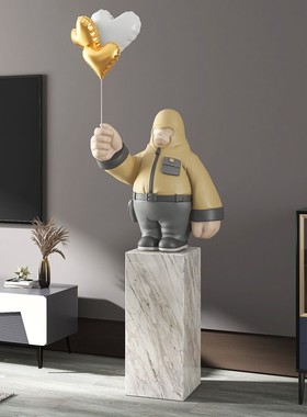 大型潮玩猩猩客厅落地摆件家居饰品电视柜旁边雕塑乔迁新居礼品