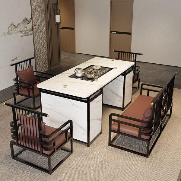 岩板茶桌椅组合现轻奢级感公室烧水壶一体简约茶台多功能,淘宝优惠券,粉丝福利购,淘宝优惠卷