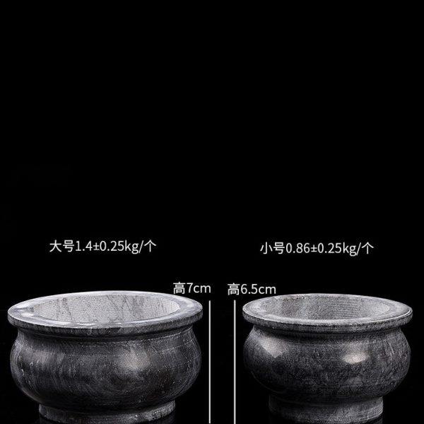 善唯黑色花岗岩圆形香炉大理石石头家用灵堂墓地祭祀供奉小号摆件,淘宝优惠券,粉丝福利购,淘宝优惠卷