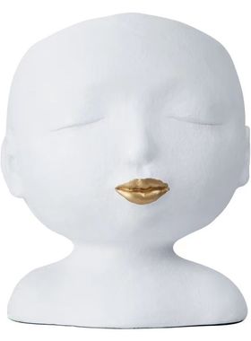 北欧人物摆件h样板房间创意家居客厅书房软装饰品树脂头像雕塑摆