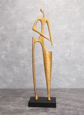 欧式创意铸铁铡刀人物样板房售楼部家居客厅书房餐厅软Z装饰品摆