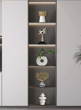 现代简约轻奢电视柜摆件客厅酒柜展示柜高端N大气办公室装饰品摆