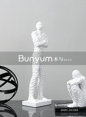 现代轻奢创意抽象人物雕r塑摆件样板房间售楼处家居软装饰品摆设