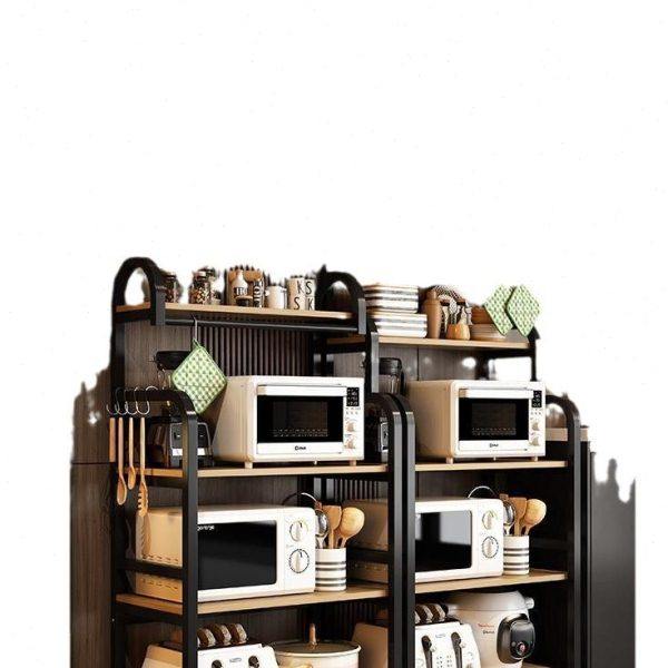 厨房置物架多功能储物柜收纳烤箱微波炉架子简易货架多层落地小型,淘宝优惠券,粉丝福利购,淘宝优惠卷