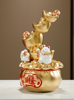 聚宝盆招财聚财摆件创意日进斗金财位H家用旺宅酒柜入户玄关装饰