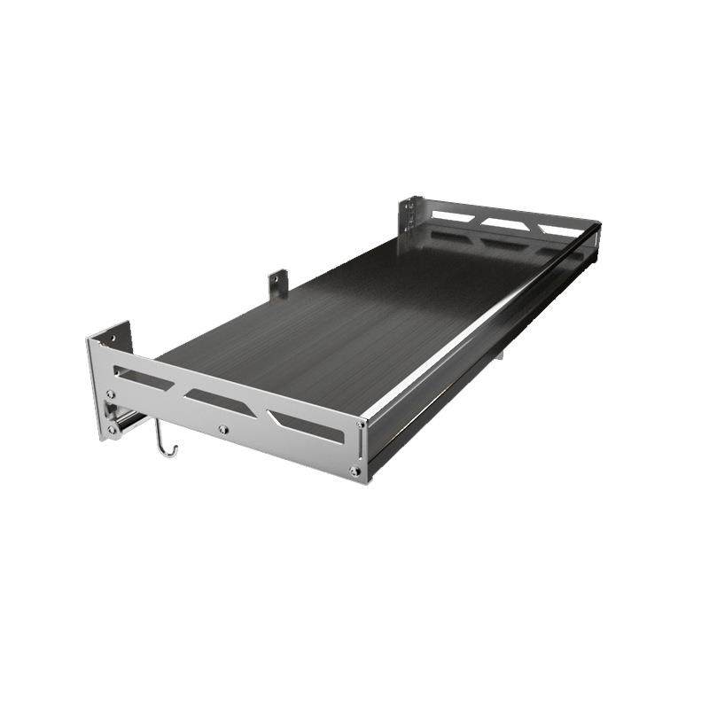 免打孔家用黑色不锈钢厨房微波炉收纳置物架墙上壁挂式烤箱支储物,淘宝优惠券,粉丝福利购,淘宝优惠卷