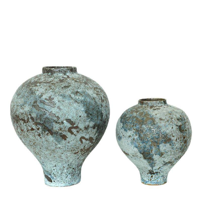 复古粗陶大花瓶创意家居落地装饰室内插干花器民宿陶瓷摆件软装品,淘宝优惠券,粉丝福利购,淘宝优惠卷