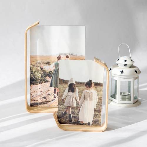 木质框架简约创意相框摆台6寸桌面立体装饰摆件diy实木相框 - 图2