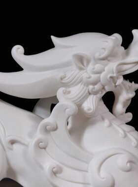 白瓷貔貅摆件工艺品家居摆设办公客厅乔迁装饰品开业陶瓷礼品