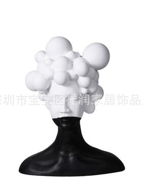 现代轻奢软装饰品售楼处样板间神秘女人物造型酒店艺术品雕塑摆件