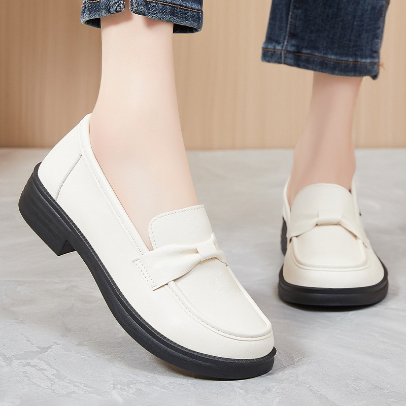 双星通勤风一脚蹬乐福鞋女平底百搭舒适单鞋软底防滑豆豆鞋,淘宝优惠券,粉丝福利购,淘宝优惠卷