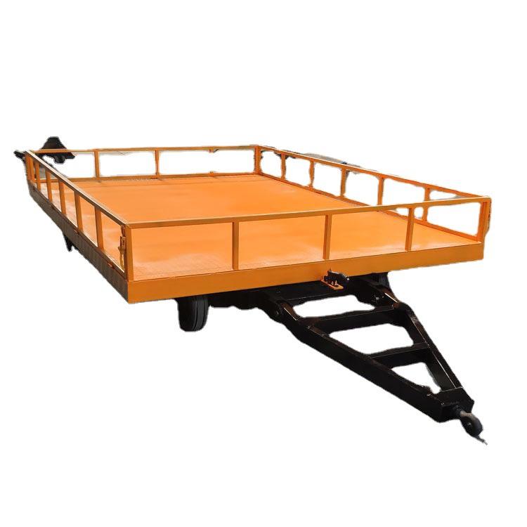 厂区转运平板车厂家托运工具四轮平板拖车牵引式平板拖车搬运车 - 图3