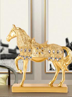 大号马摆件立马成功树脂工艺品客厅电视柜酒柜办公室摆设厂家