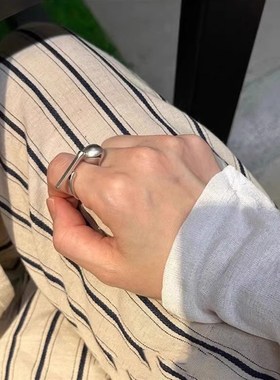 无聊了敲几下功德木鱼戒指打工人创意解压攒功德趣味开.口木鱼戒