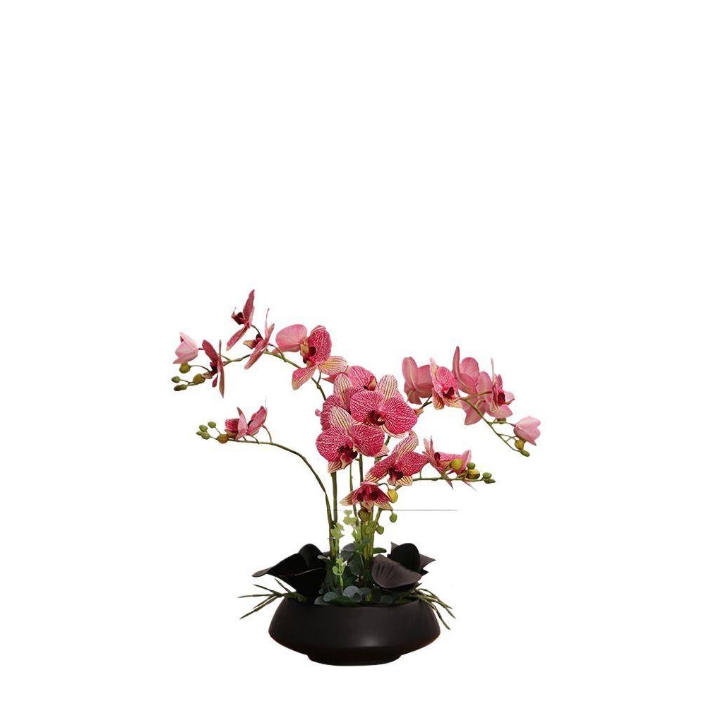 仿真蕙兰花艺套装摆件中式客厅卧室房间桌面餐桌装饰花假花摆设,淘宝优惠券,粉丝福利购,淘宝优惠卷