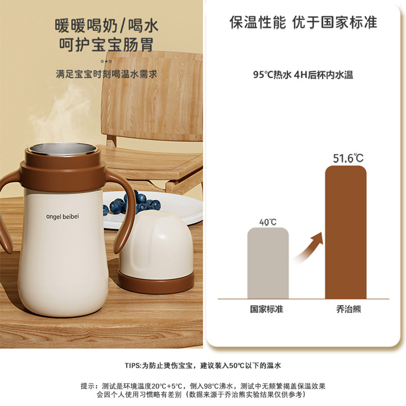 方世喜新官方旗舰店婴儿保温杯奶瓶宝宝一岁以上儿童吸管学饮水杯,淘宝优惠券,粉丝福利购,淘宝优惠卷