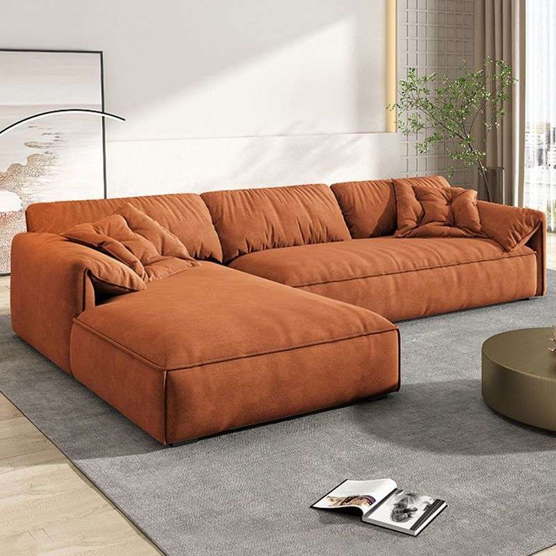 2025 new elephant ear imperial concubine sofa living room small apartment Italian minimalist row home velvet fabric sofa